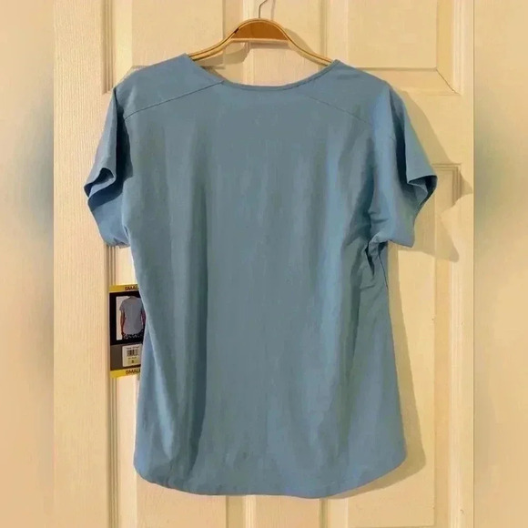 Tranquility by Colorado Clothing Blue‎ Womens V-neck Top Size Small NWT - Picture 4 of 5
